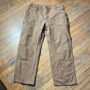Carhartt 38x30 B136 Double Front Washed Duck Loose Pants Carhartt Brown